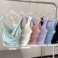 Women's Gym Sports Bra Straps U-Back Shaping Crop Tops Breathable Running Push Up Fitness Tops Female