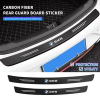 Carbon Fiber Car Trunk Rear Bumper Sticker Guard Plate Protector For BMW X1 X2 X3 X5 X4 X6 X7 G30 G20 G32 G11 G12 F40 F30 F20 F1