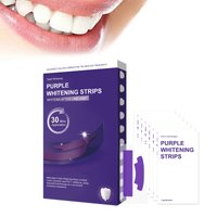 Purple Teeth Whitening Strips Stain Removal Brighten Teeth Bright Smile Reduce Sensitivity Oral Hygiene Professional Dental Care