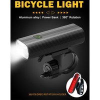 AliExpress fivemi Rechargeable Super Bright Bike Headlight LED Bike Light Front Rear Set,Road,Gravel, Mountain Commuter Road Safety Flashlight
