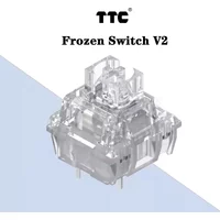 TTC Frozen Switch Silent V2 liniowe przełączniki MX mechaniczna klawiatura do gier 3 piny 39g RGB przezroczysta niestandardowa klawiatura dla graczy DIY