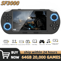 SF3000 Retro Handheld Video Game Console 4.5 Inch IPS Screen 3000mAh Portable Linux System Pocket Player Classic Games SF3500
