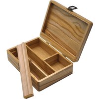Wooden Tobacco Herb Storage Box Stash Case Cigarette orginazer Tray Natural Handmade For Smoking Pipe Accessories make up