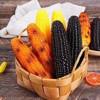 17cm Artificial Corn Cob Model Grilled Fake Sweet Black Corn Simulation PVC Food Model Prop Window Display Photography Ornament