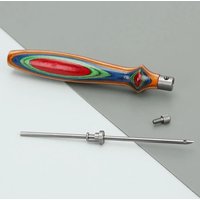 2.5mm/3.5mm/5mm Punch Needle Set Wooden Handle DIY Craft Embroidery Stitch Pen Changeable Head Handmade Cross Stitch Needles