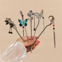 Elegant Butterfly Tassel Hairpin For Women Exquisite Neo-chinese Style Hair Stick Girls Vintage Metal Jewelry Hair Accessories