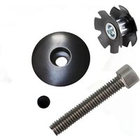 Bike Headset Stem Top Cap with Screw, Dust Cover & Star Nut – Fits 1-1/8" Forks
