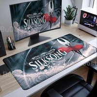 New Hollow Knight Silksong Desk Mat Rubber Large PC Mousepad Laptop Gaming Mouse Pad Accessories Keyboard Mat Computer Mousepads