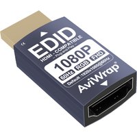 HDMI EDID Emulator Passthrough Adapter,1920x1080@60Hz Virtual Display Adapter,EDID Manager for AV Receiver and Video Splitter