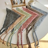 Korea Style Wool 2025 Triangular Binder Headcloth Fashionable Hot Girl Bandage Dress Fart Curtain Waist Scarf Matching Headdress