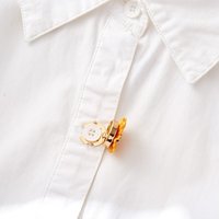 2pcs Fashion Floral Rose Cufflinks Elegant Exquisite Sunflower Sleeve Button Vintage Button Cover Clip Men Women