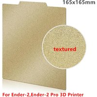 Ender-2 Pro 165x165mm PEI Sheet Double Sided Textured PEI Flexible Spring Steel Build Plate for Ender-2 3D Printer Parts