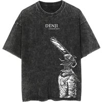 Graphic Vintage Acid Wash Cotton Tees for Men Women Summer Casual Oversized T-Shirt Gym Workout Fitness Short Sleeve Tops Tees