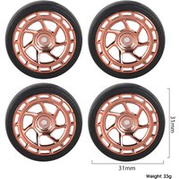 4PCS Upgraded LDRC 1801 1802 1803 1899 A01 A02 A86 A99 1/18 Drift RC Car Parts Tires Wheels On-Road Vehicles Models Spare Access