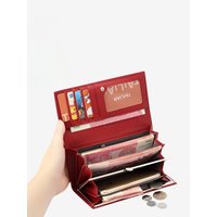 Women Wallet Crocodile Pattern Fashion PU Leather Credit Card Holder Zipper Coin Purse Female Clutch Money Bag