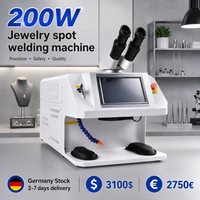 Laserowa spawarka do biżuterii 200W, spawarka laserowa YAG do naprawy złota, srebra, biżuterii, spawania pierścionków, naszyjników, bransoletek.