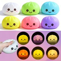 Soft slow rising texture Cute dumpling squishy shaped warm light, s Luminous bun squishy toy warm night light