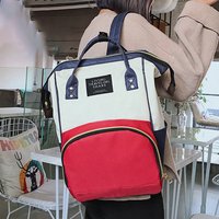 Canvas Mummy Bag Large Capacity Storage Backpack Baby Bottle Insulation Storage Bag Mummy Bag Diaper Organize Backpacks New