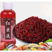 60ML Liquid Blood Worm Scent Fish Attractant Concentrated Red Worm Liquid Fish Bait Additive Perch Catfish Fishing Accessories
