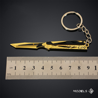 9cm Delta Force Mini Shadow Fang Knife Toy Keychain Pendant Gift Decoration Men's Fashion Accessories Battle Keychain Sword