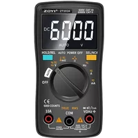 ZOYI ZT-102A 6000 Counts Auto-Ranging Digital Multimeter AC/DC Voltage Tester Transistor Meter Process Calibrator