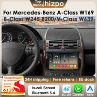 Hizpo Carplay Android14 Autoradio für Mercedes Benz A/B Klasse B200 W169 W245 W906 2500 Sprinter 3500 W639 Vito Viano VW 4G 6115