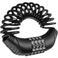 AliExpress NONE Durable Classic Helmet Lock Chain 4 Digit Password Combination Portable Bike Motorcycle Anti-theft Cable Lock Stitch Motor Part