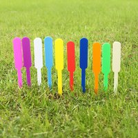 100pcs Waterproof Garden Plant Label Plastic Thickening Mark Flowerpot Seedling Writing Mark Diy Garden Decoration Tool