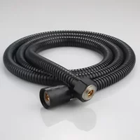 1PCS 1.5M Black Stainless Steel Shower Hose Extension Pipe Water Pipe for Bathroom Accessories