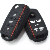 Silicone For VW Golf Polo For Skoda Fabia Octavia Car Key Case Remote Fob Cover