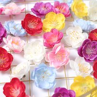 10/20/50Pcs Artificial Flowers Heads 4cm Silk Fake Flowers for Home Decor Birthday Party Wedding Decoration Craft Gift Accessory