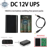 DC 12V Rechargeable Equal Voltage UPS Battery Pack 3pcs 18650 Battery No Soldering DIY UPS Shell Kit with Protector DC Holder