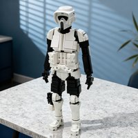 508 elementów MOC Scout Trooper Star Battle Model Zabawki Klocki Konstrukcyjne Architektura Prezenty Świąteczne Urodzinowe DIY Kreatywne Składanie