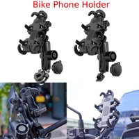 Universal Bike Phone Mount 4Claw Secure Grip Shockproof Phone Holder For Bicycle Motorcycle E-Bike Adjustable Navigation Bracket
