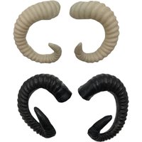 White Anime Plastic Goat DIY Cosplay Headband Artificial Sheep Ram Horns Christmas Costumes Props New