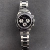 Coder ASUTE-Montre existent pour Homme, Chronographe de Luxe, Montre-Bracelet Mécanique, Lunette Saphir, 5iko Dandong 4130, Triple Windows, 39mm