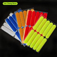 AliExpress NONE Bicycle reflective stickers motorcycle night-time stickers helmet decorative patches waterproof wear-resistant reflective strips