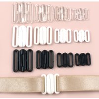 20/50Sets Meetee 10-20mm Plastic Bra Adjust Buckle Bikini Clip Hook Sewing Underwear Swimwear Fastener Closure Clasp Accessories