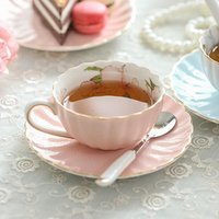 Elegant Bone China Coffee Cup Set Scented Tea Pumpkin Design For Teatime Afternoon Tea Cups Party Espresso Drinking