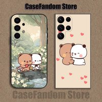 Cute BuBu DuDu Phone Case For Samsung S26,S25,S24,S21,S22,S23,S30,Ultra,S20,Plus,Fe,Lite,5G Black Cover