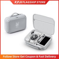 XFJI Carrying Case for DJI FlipTravel Protective Storage Bag PU Leather Drop-resistant Hard Shell Handbag Drones Accessories