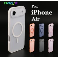 UGOjP Case For iPhone 17 Air Matte Translucent Protective Phone Case Magnetic MagSafe Wireless Charging Frosted PC Back Cover