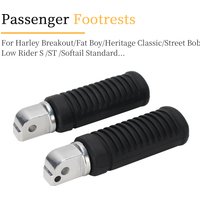 Motorcycle Rear Footpeg Passenger Footrests Pedal For Harley Breakout FXBR Fat Boy FLFB FLHC Low Rider S FXLRS FXLRST FXBB FXBBS