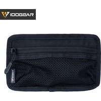 IDOGEAR Tactical Mesh Pouch Insert Modular Bag Compartment Utility Organizer Admin Pouch EDC Net Pocket w/ Hook Fasteners 35112