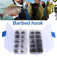 High Carbon Steel Fish Hook Iron Barbed Hooks For Saltwater Freshwater