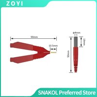 ZOYI ZT-DQ01 ZT-DQ02 Kelvin Test Probe Lead Set PVC Insulated Kelvin Clip Wire for LCR Meter Measurement