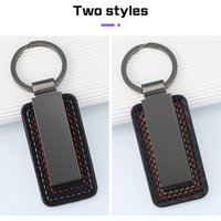 Simple Fashion Car Metal Keychain For Porsche Panamera Macan 718 Taycan 911 Cayman 971 Key Chain Rings Holder Car Accessories