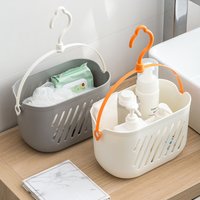 Plastic Hanging Basket Storage Bin Space Saving Hanging Organizer Bath Baskets Household Storage Organizer for Bathroom Kitchen
