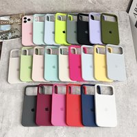 Oryginalne etui na telefon z płynnego silikonu do iPhone 17 15 16 14 18 Pro Max, w kolorach cukierkowych, z logo i pudełkiem, do iPhone 17 Pro Max