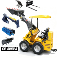 Mini Skid Steer Loader Mini Wheel Loader Multifunctional Hydraulic Skidsteer for Farm Construction Material Handling Cheap Price